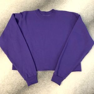 Cropped Purple Sweater